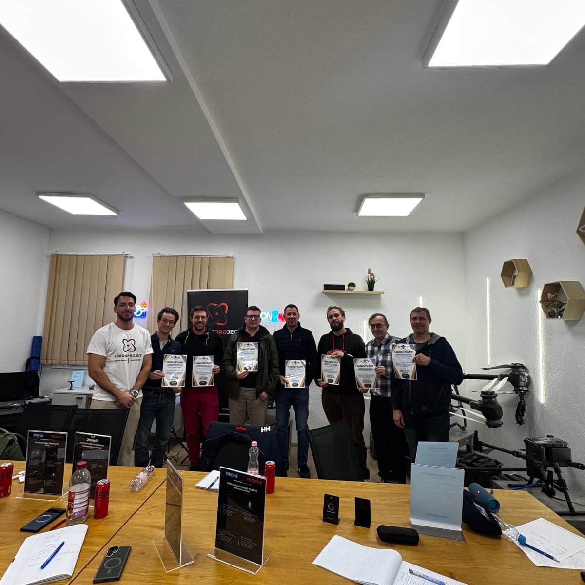 Idroneproject képzés – résztvevők oklevelekkel